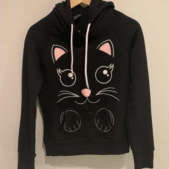 Black Cat Hoodie - Picture 1 of 2